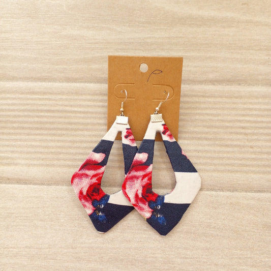 Boucles d'oreilles losange